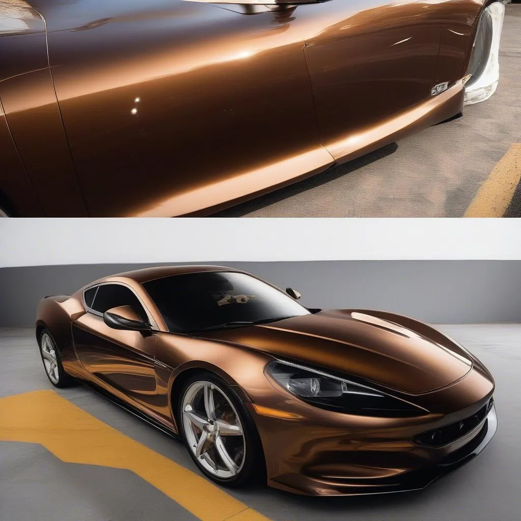 Gloss Brown Car Wrap