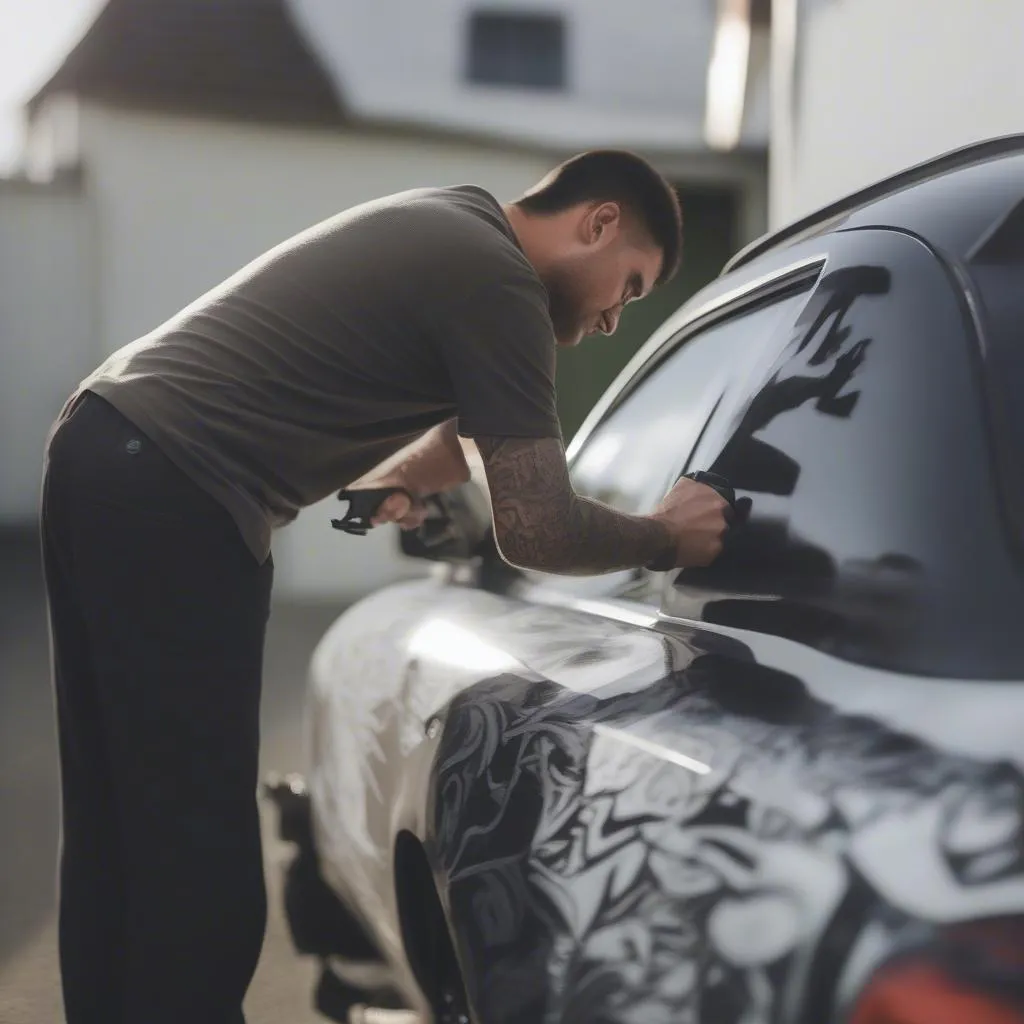 Applying A Gun Decal