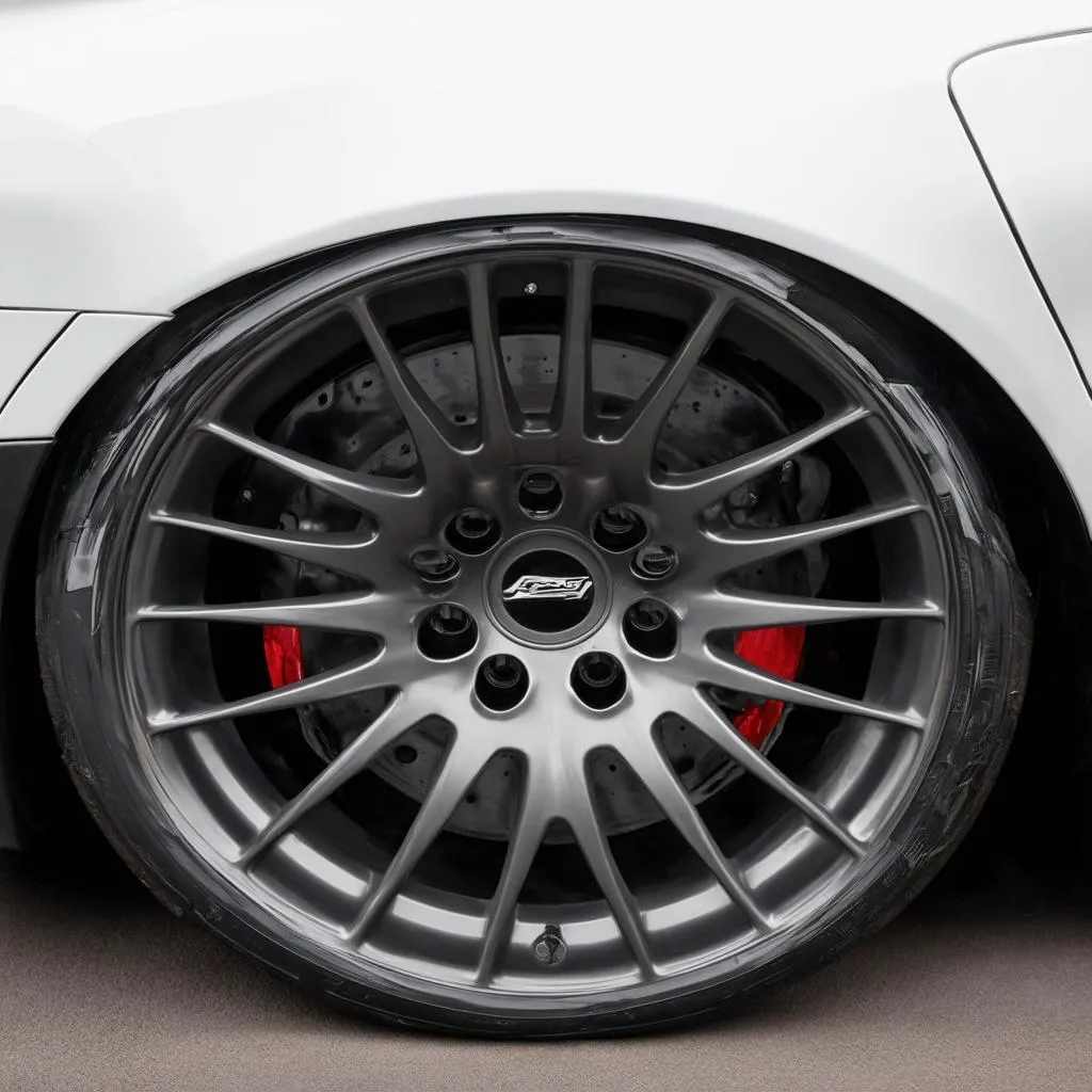 Gunmetal Rims Close Up