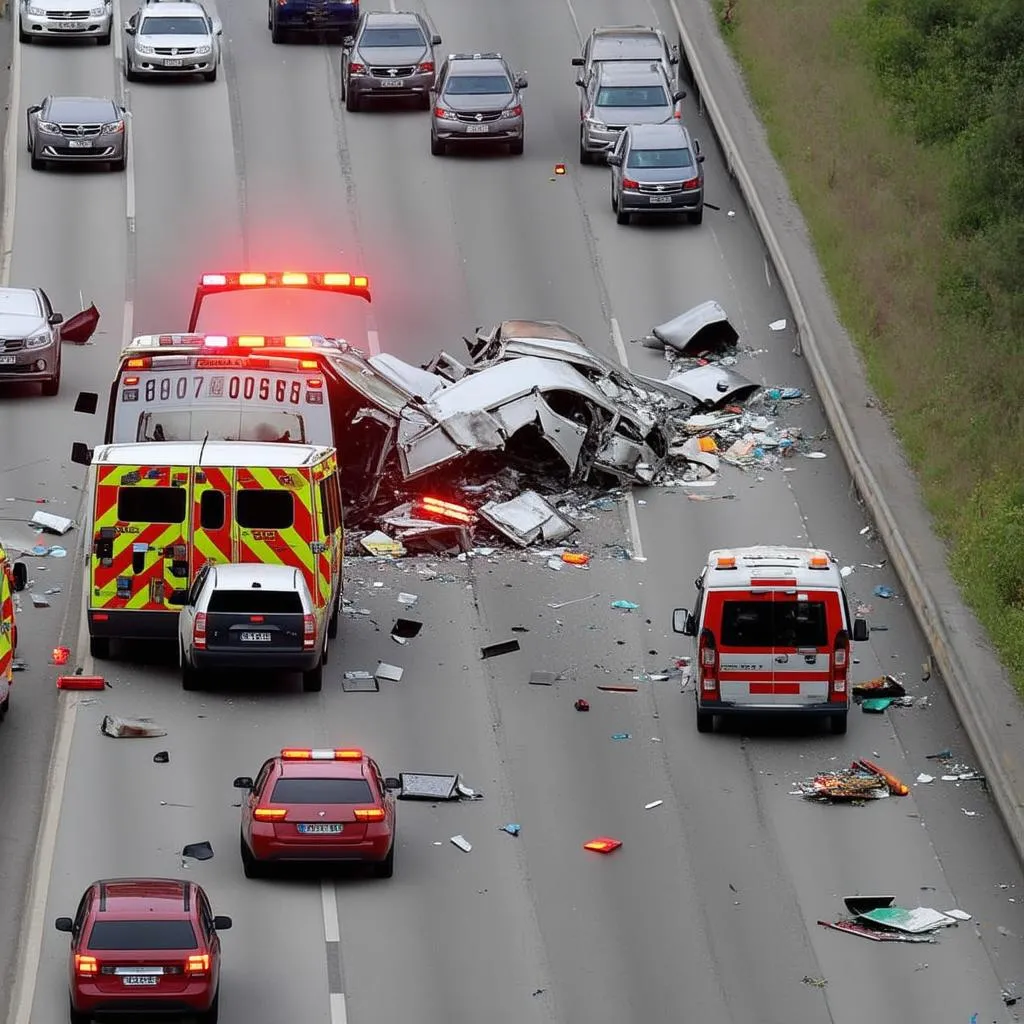 Highway 41 Crash Scene