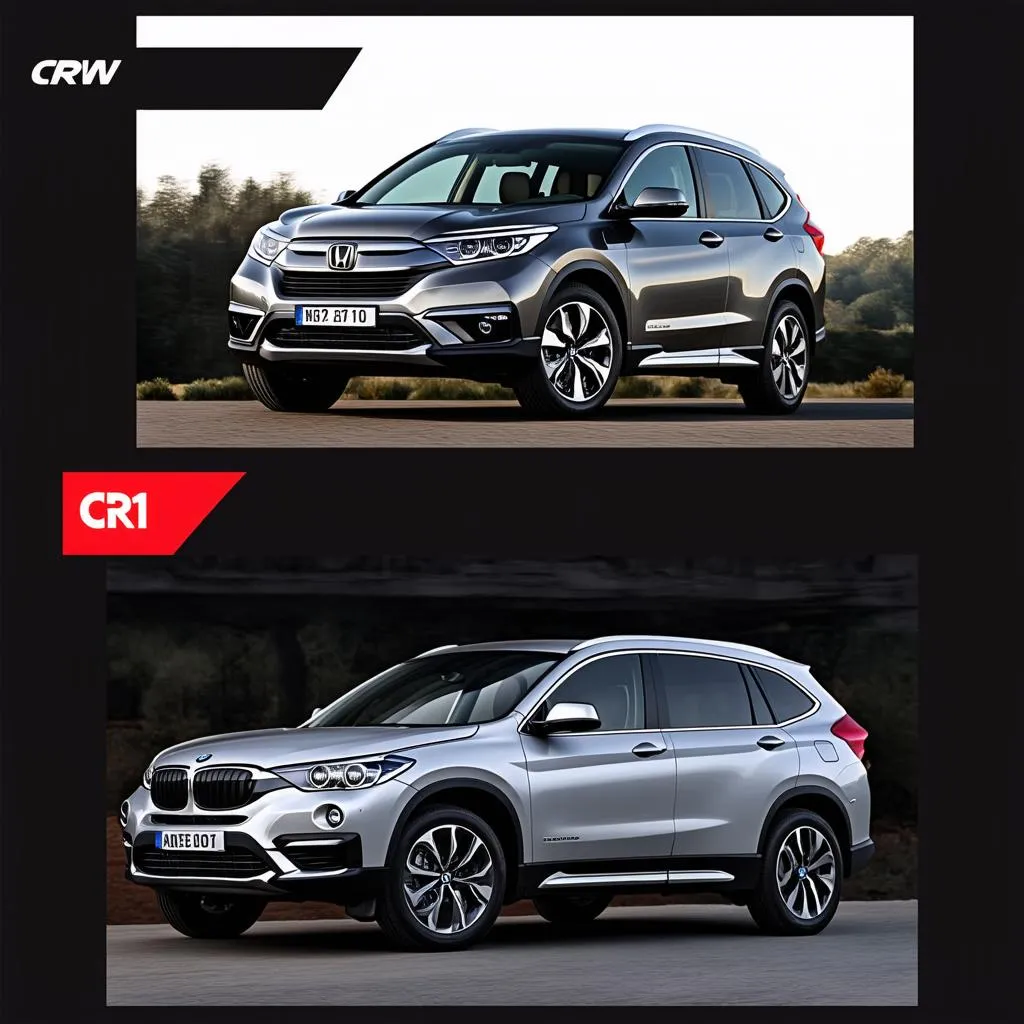 Honda CR-V and BMW X1 Exterior Comparison