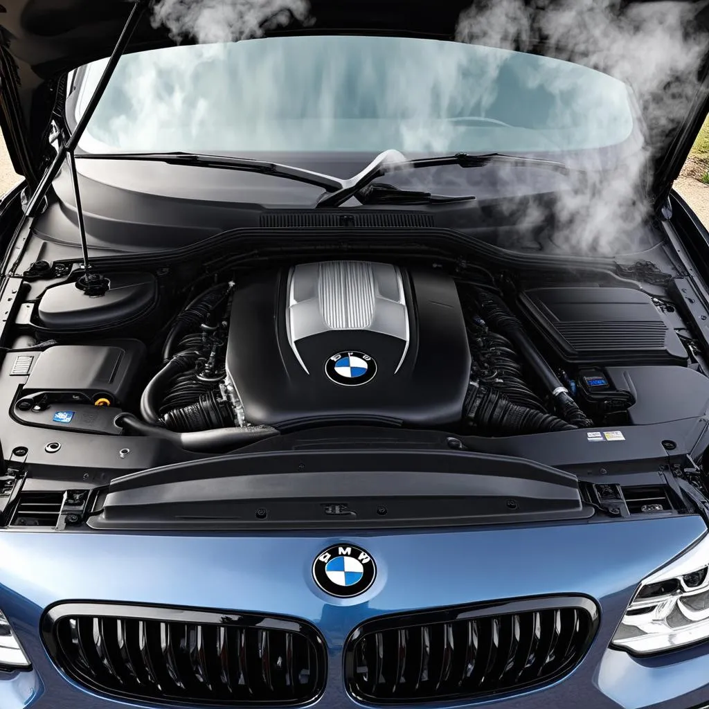 Hot BMW Engine Compartment