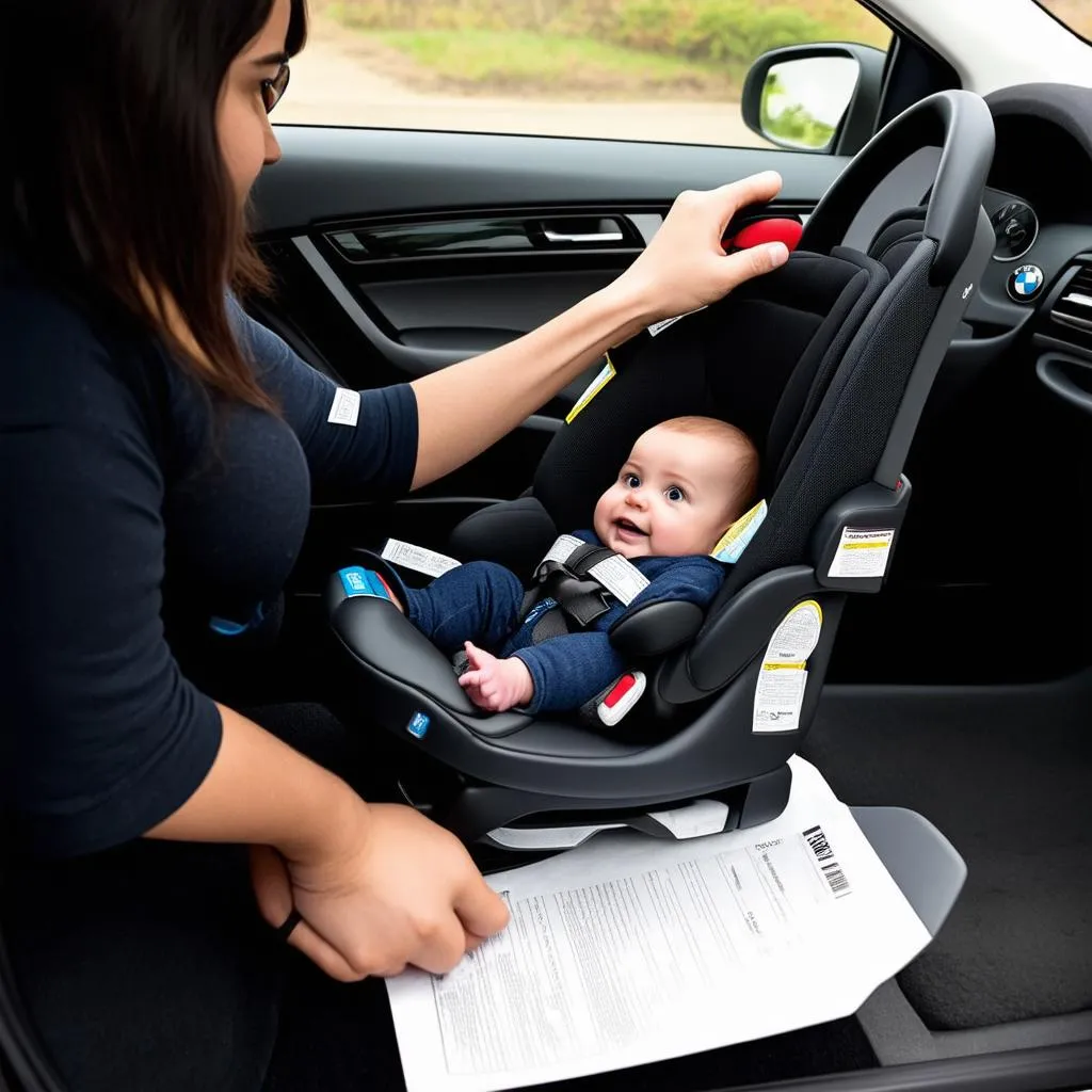 Installing an Infant Car Seat in a BMW X3