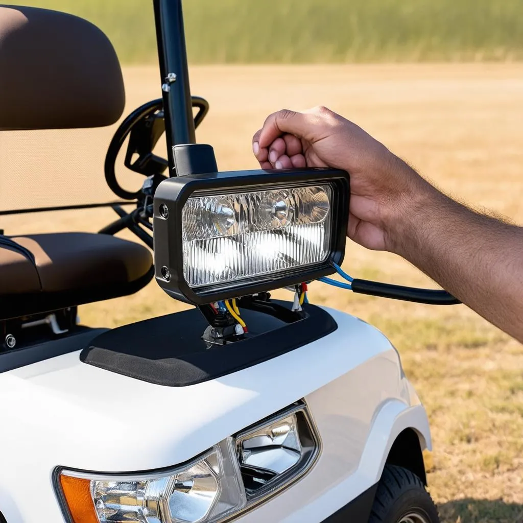 Installing Golf Cart Light Kit