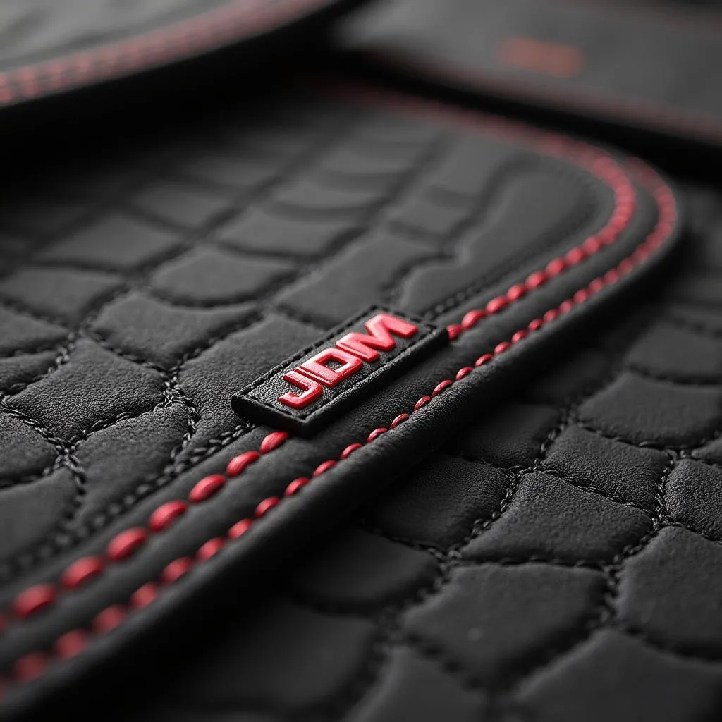 Close-up of JDM Car Mats