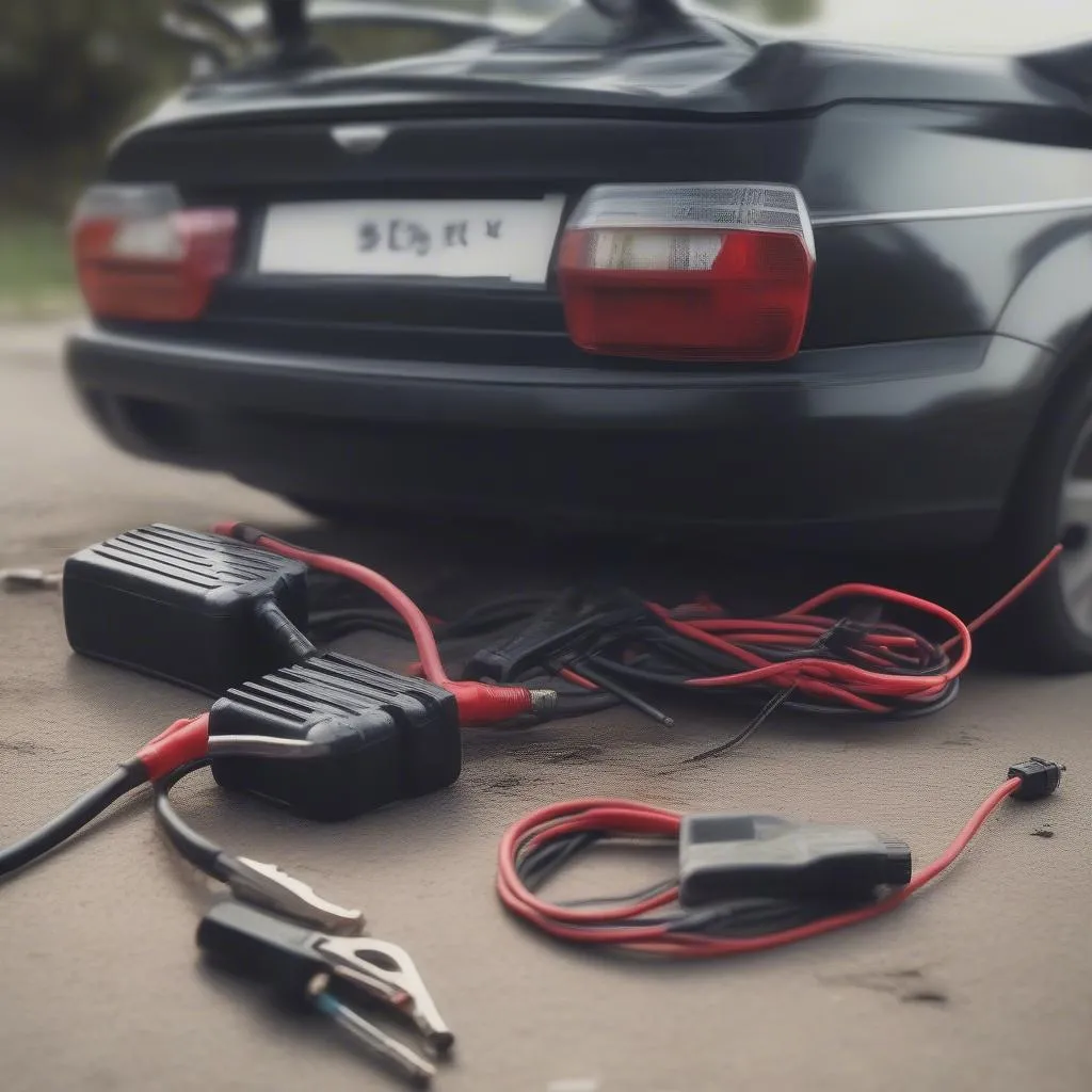 A successful jump start using a motorcycle battery