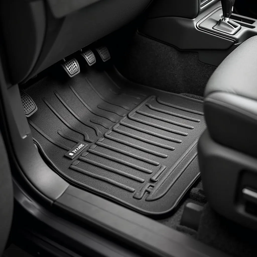 Kia Sedona car mats protecting the interior