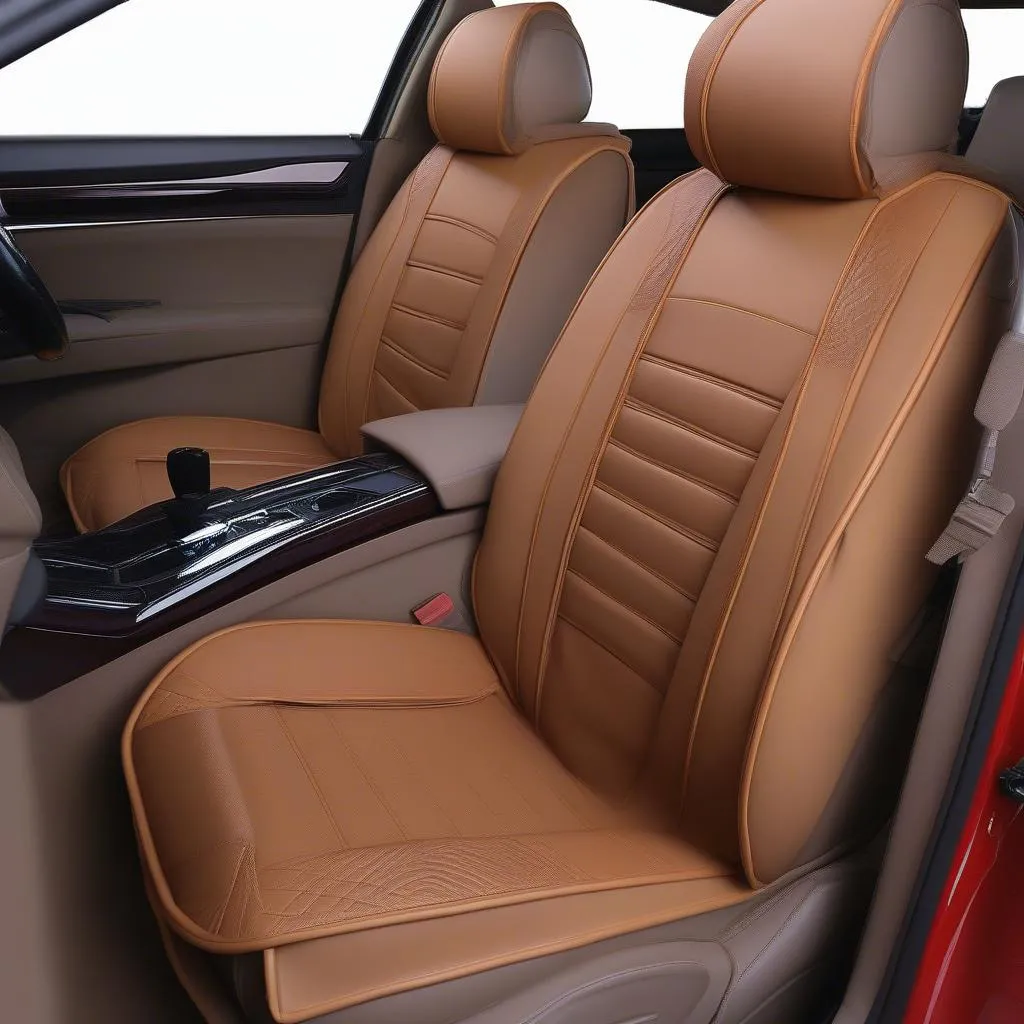 Luxury Leather Car Seat Covers Protecting Seats