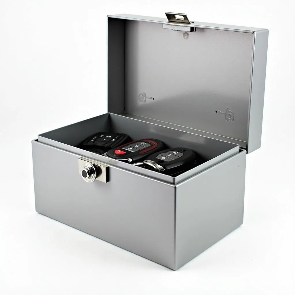 Secure Lock Box for Car Key Fob