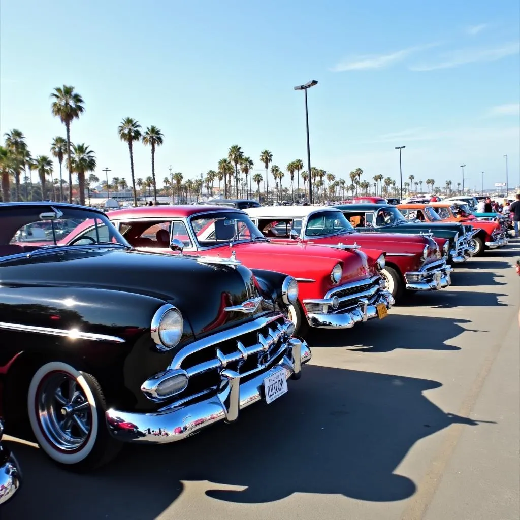 Classic Cars on Display at Long Beach Car Show