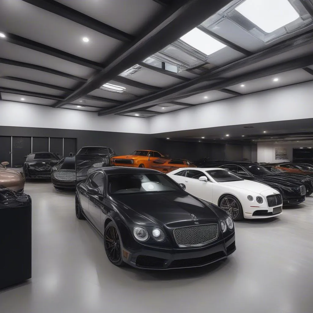 Car Collection In A 6-Car Garage