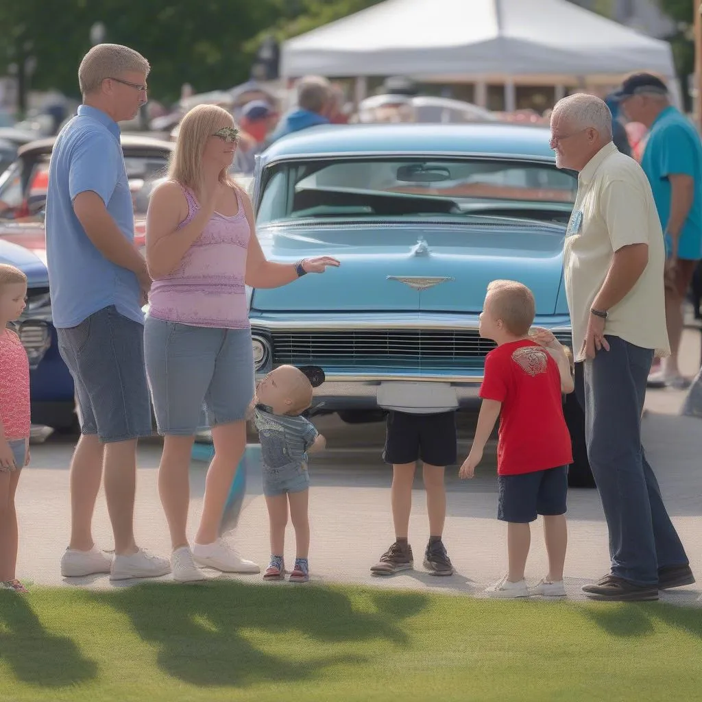 Madison Indiana Car Show with Family