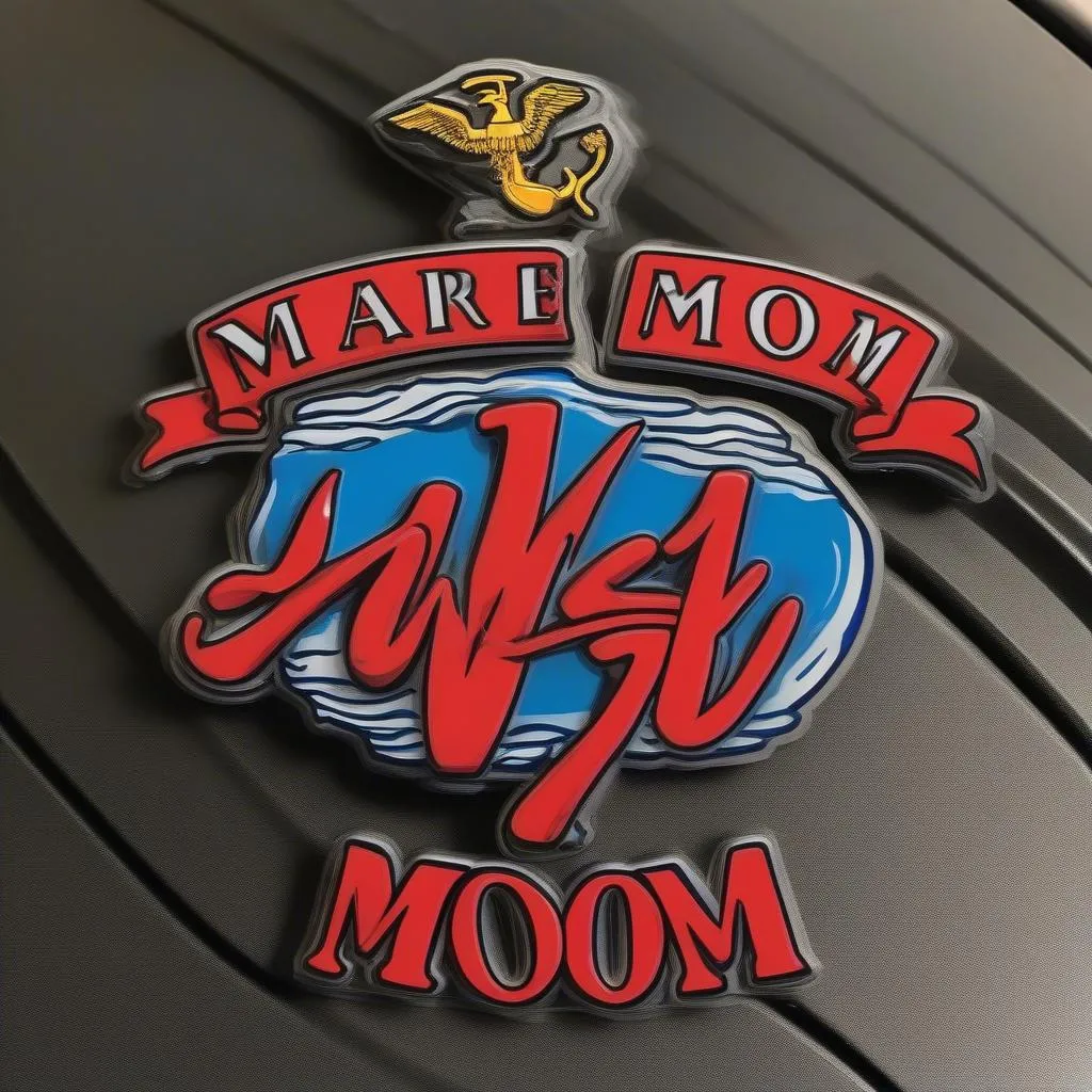 Marine Mom Car Decal