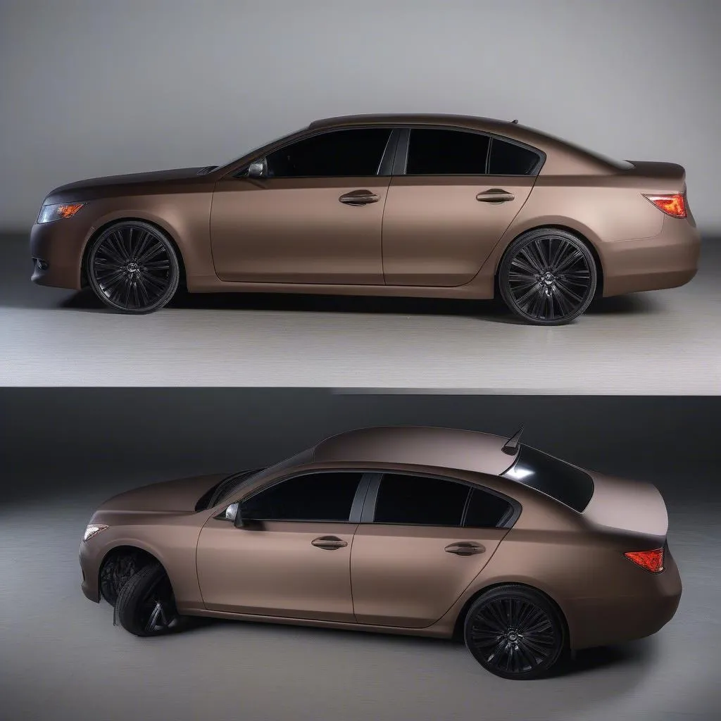 Matte Brown Car Wrap