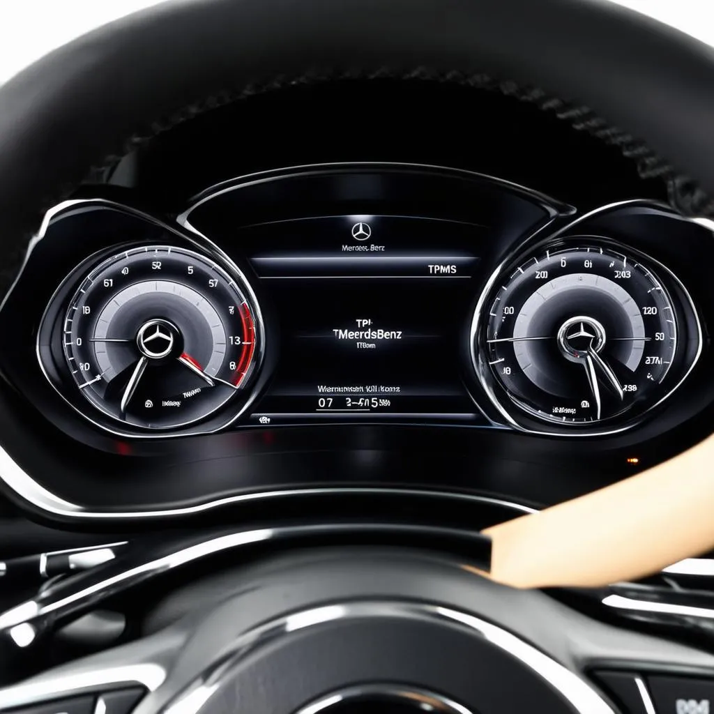 Mercedes-Benz Car with TPMS System 