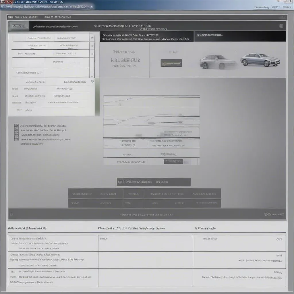 Mercedes Diagnostics Screen