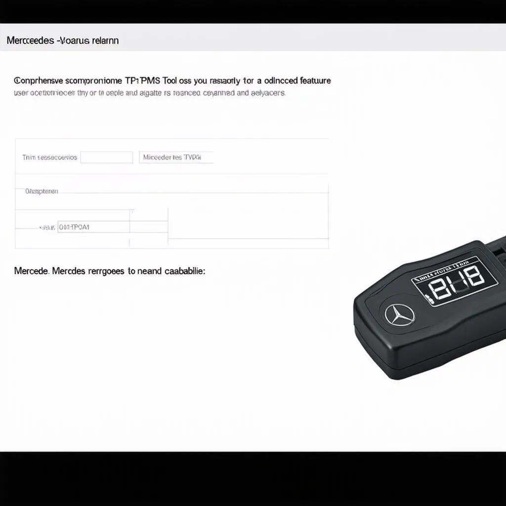 Mercedes TPMS Relearn Tool 2