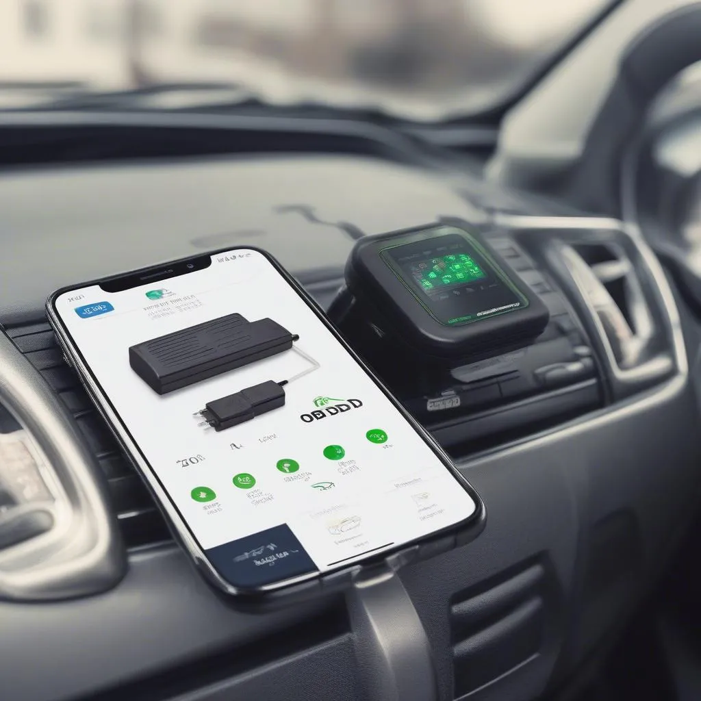 Mobile App with OBD2 Adapter