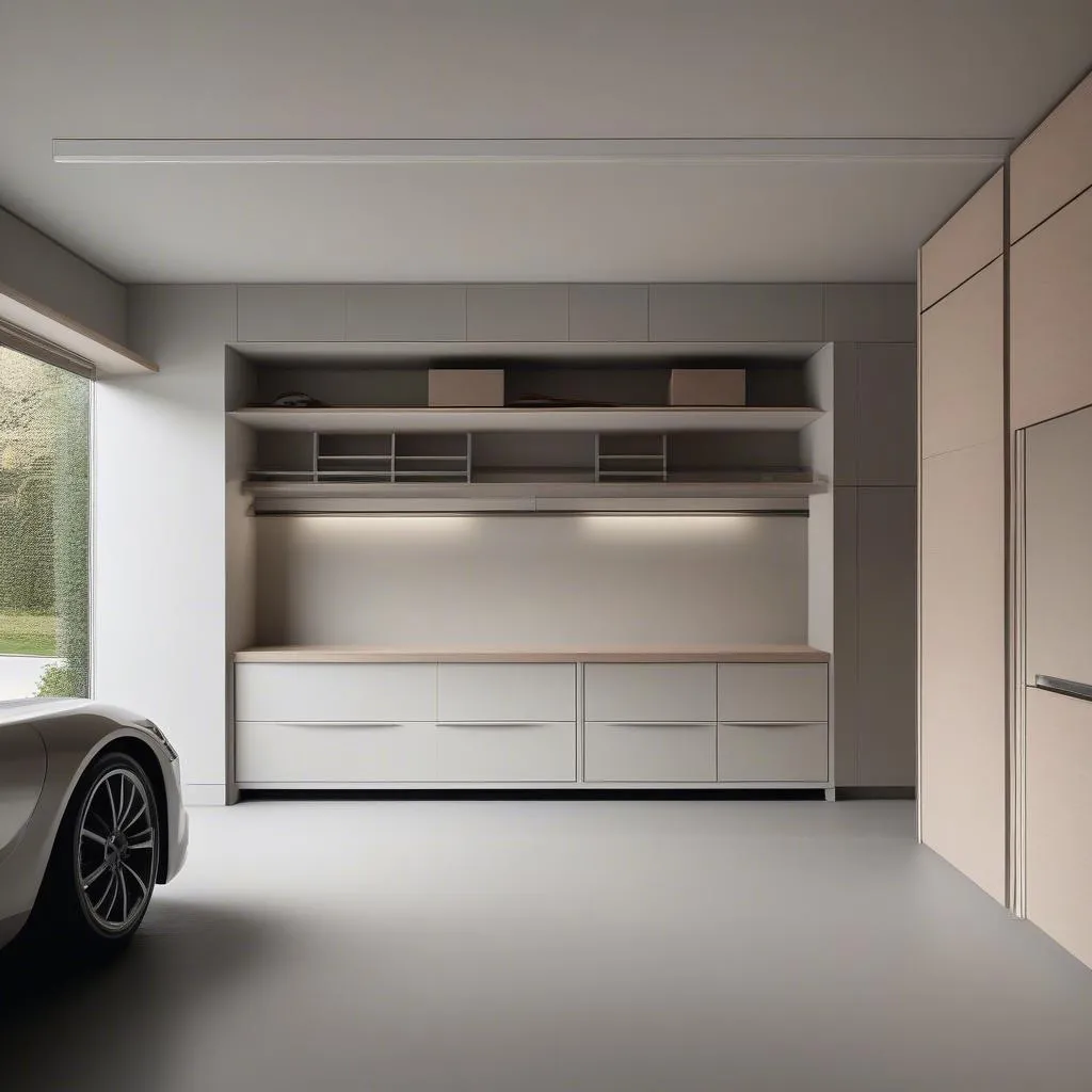 Modern Garage Interior Minimalist