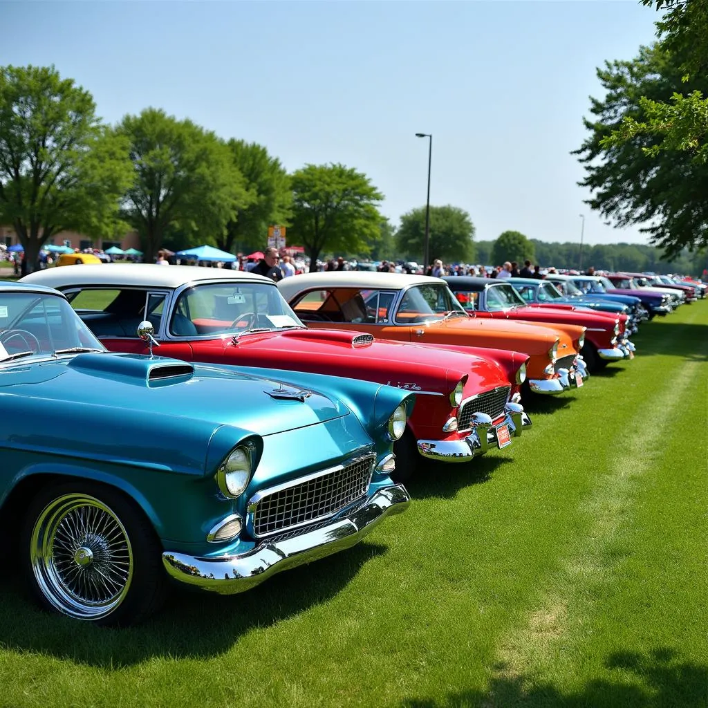 Classic Cars at the Morris IL Lions Club Car Show