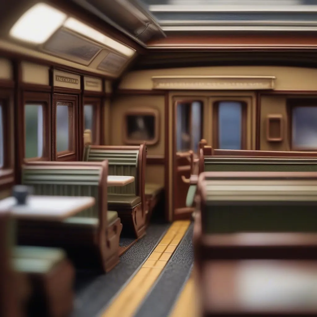 N Gauge Passenger Car Interior Detail