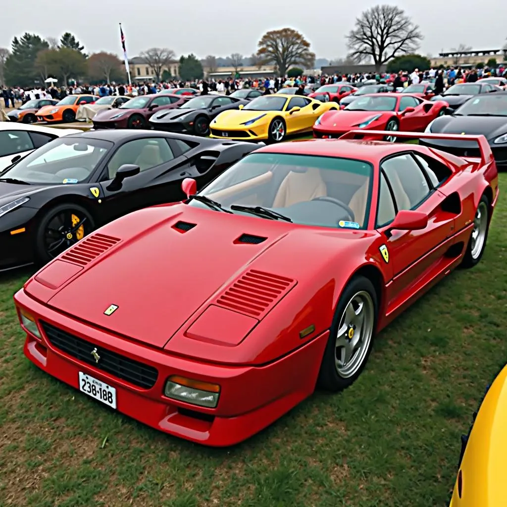 Exotic cars on display at the Niles Canyon Car Show