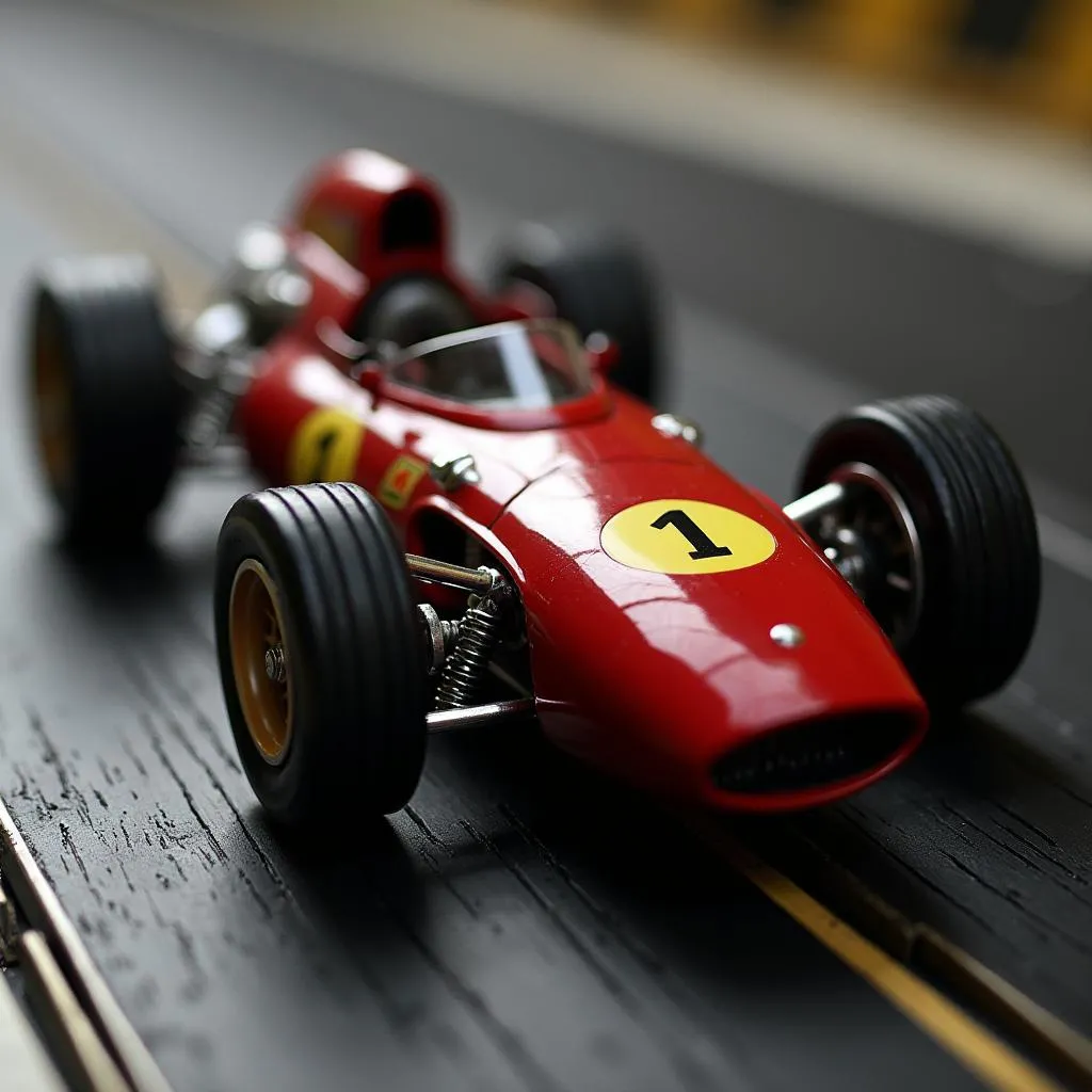 Close-up of NSR Slot Car