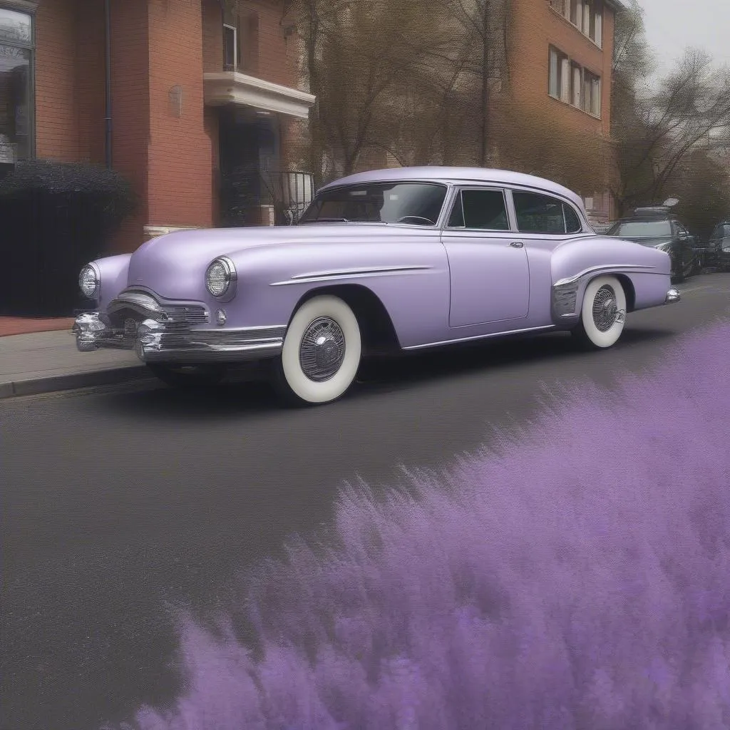 A pearl lavender car