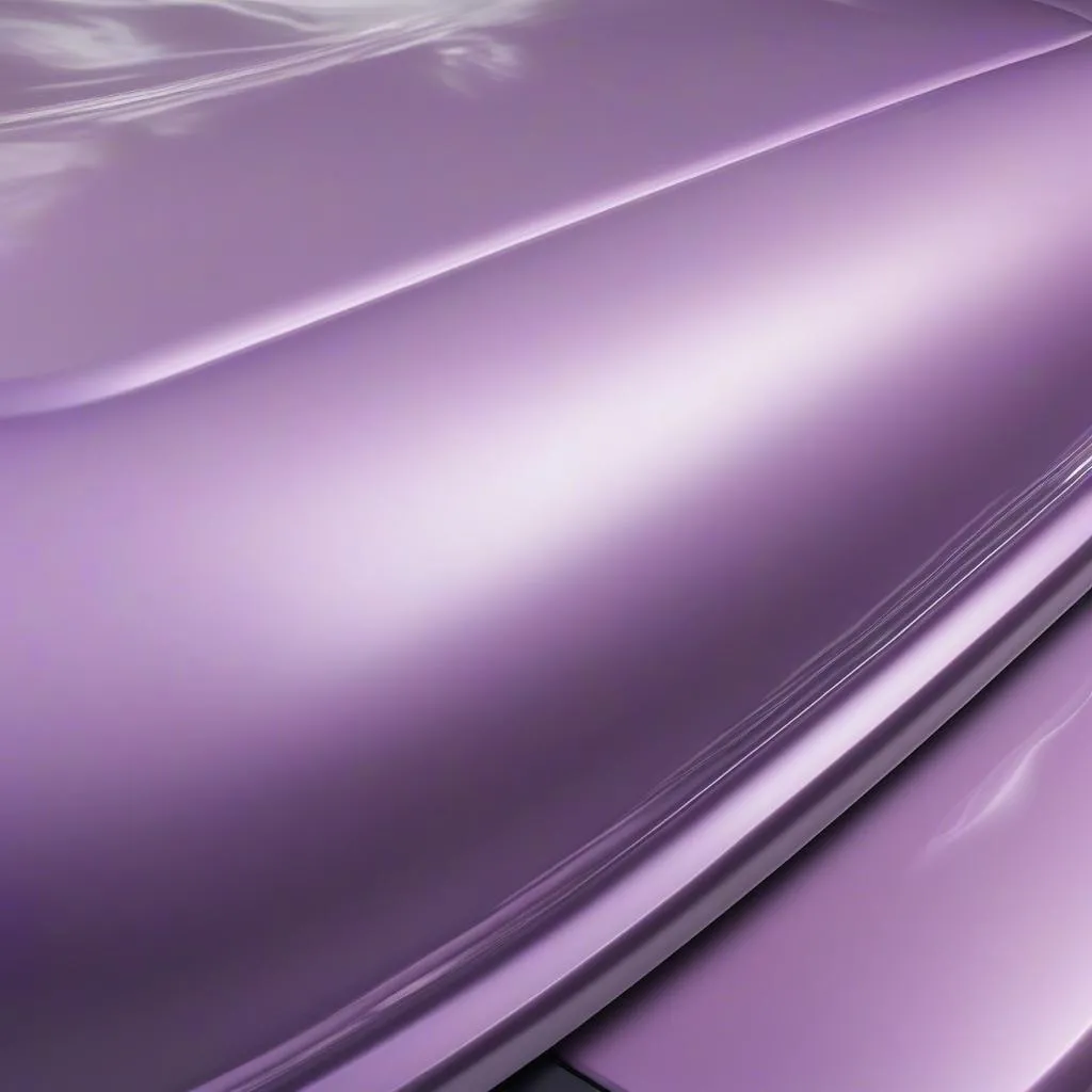 Pearl lavender car paint detail