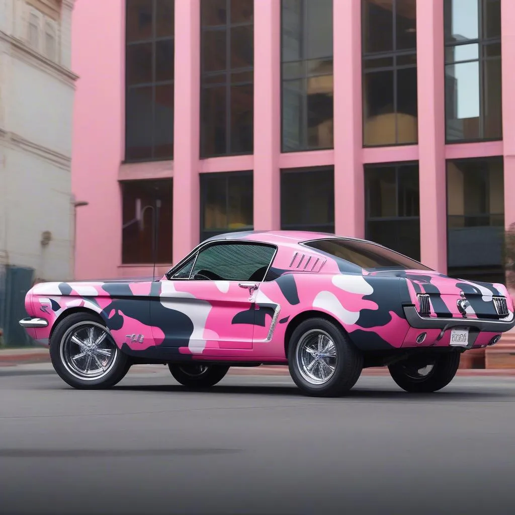 Pink Camo Car Wrap