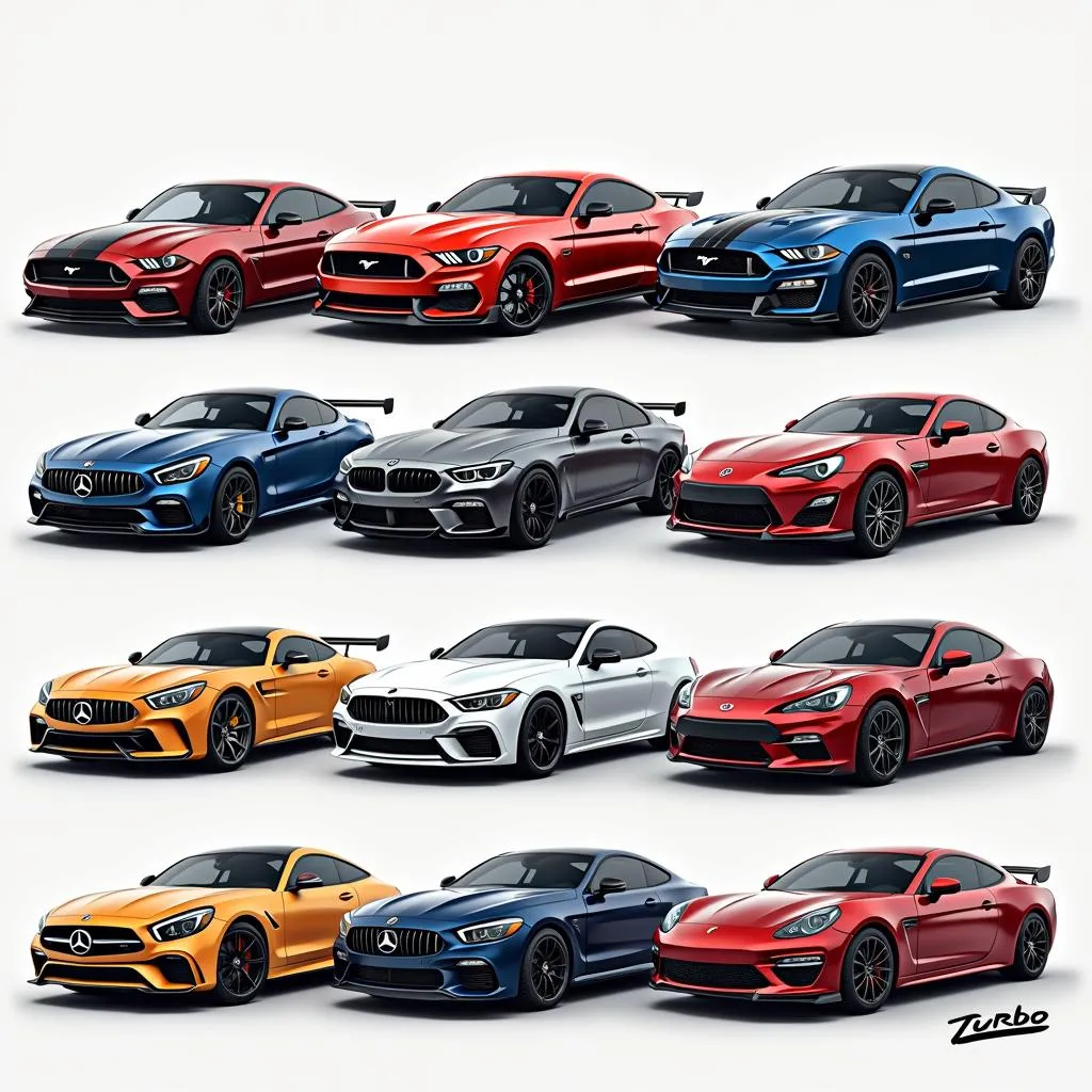 Lineup of Popular Turbocharged Car Models