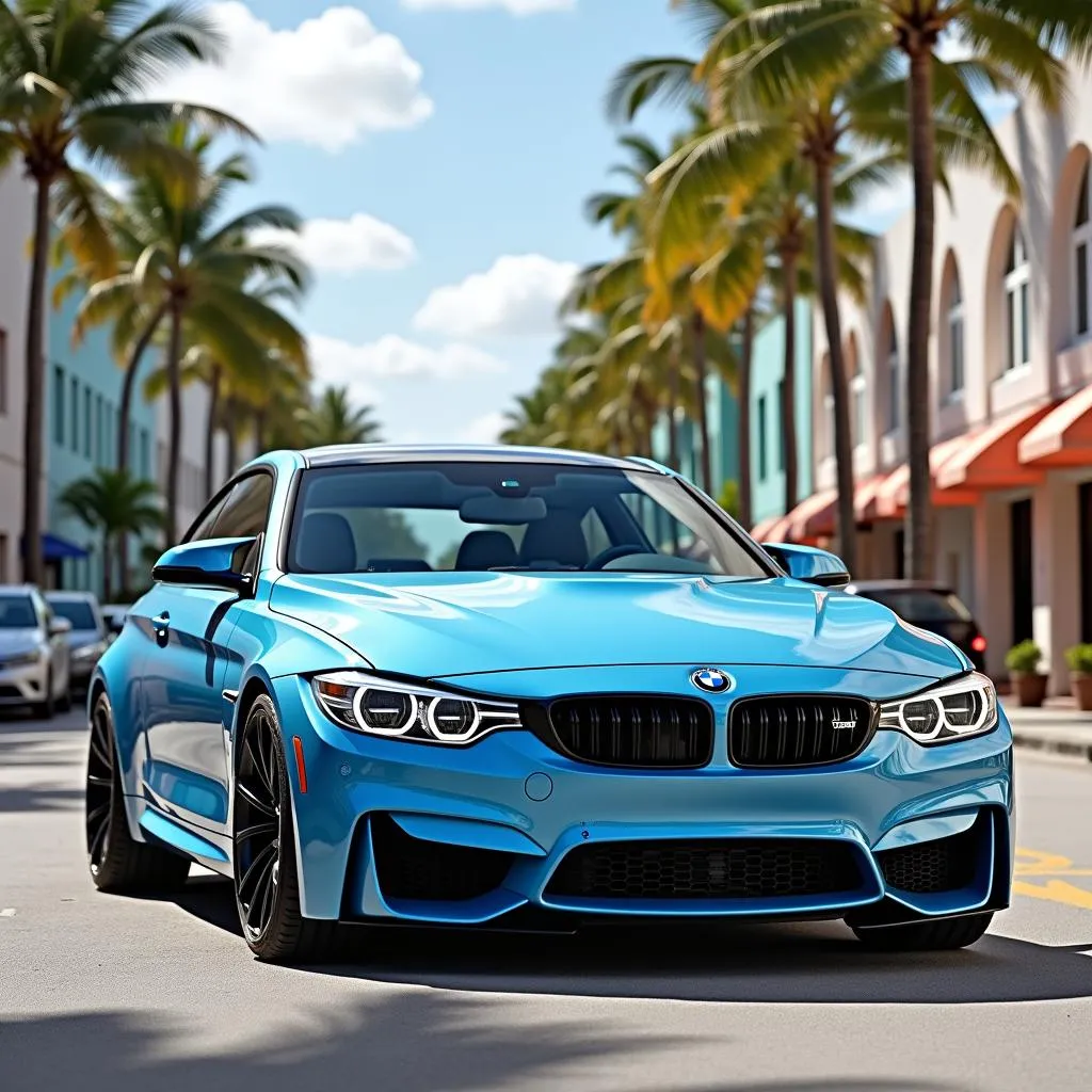 Powder Blue BMW 3 Series