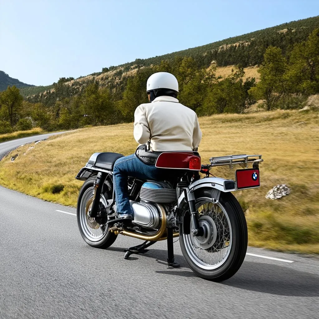 1974 BMW R90/6 on the Open Road