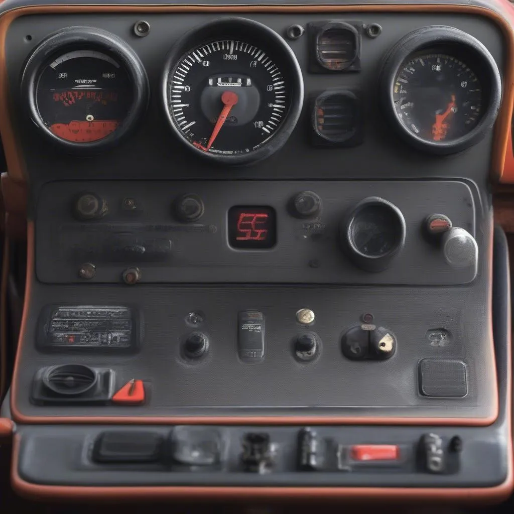 Race car dashboard