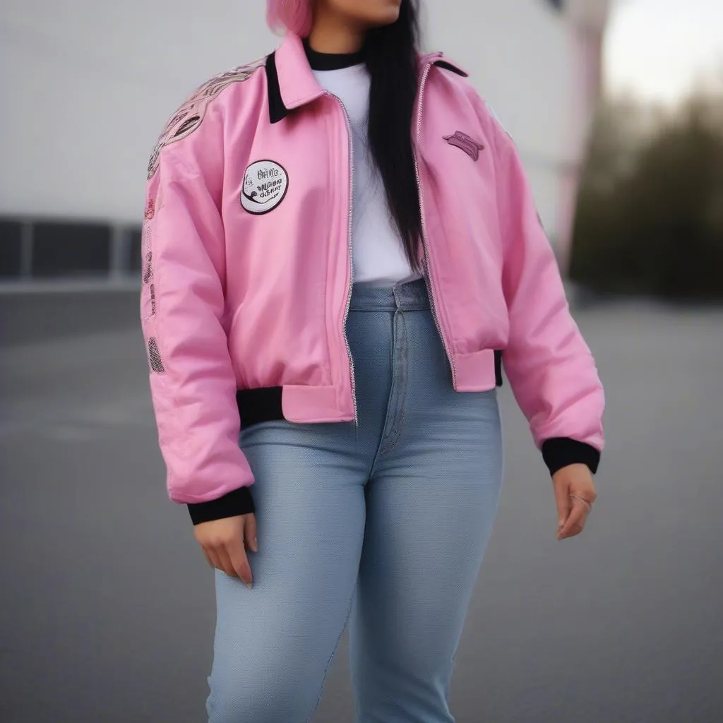 Styling a Pink Race Car Jacket