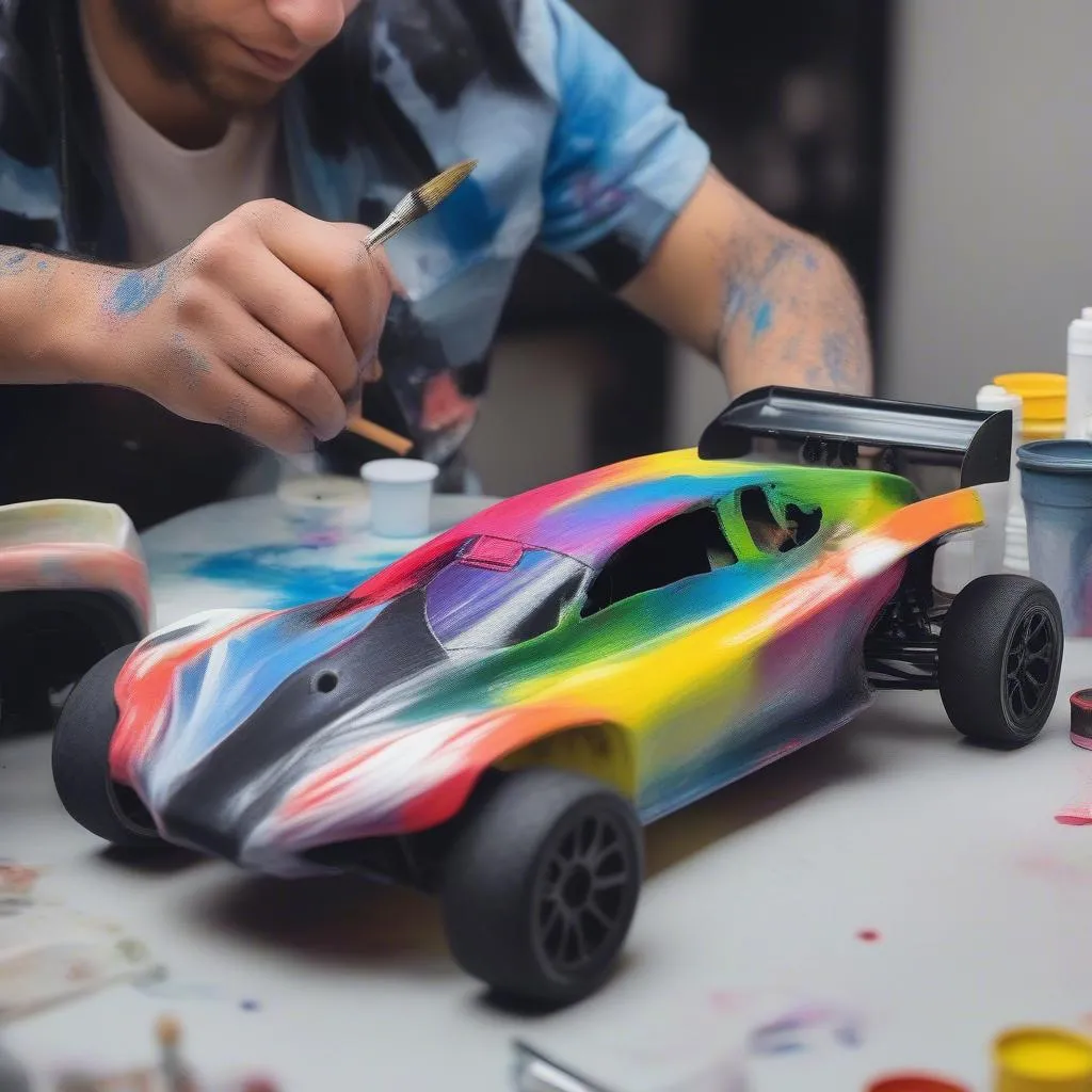 RC car body shell customization