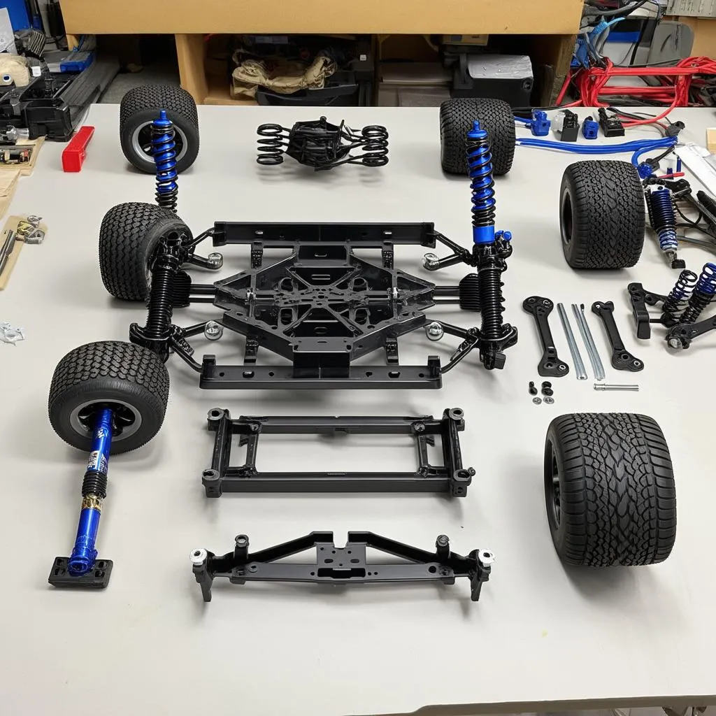 RC Car Chassis Kit Components