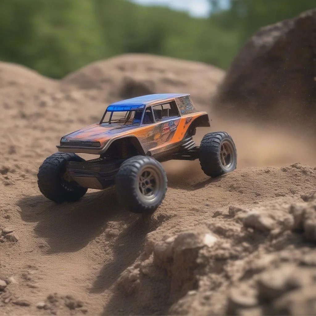 1 RC car off-roading