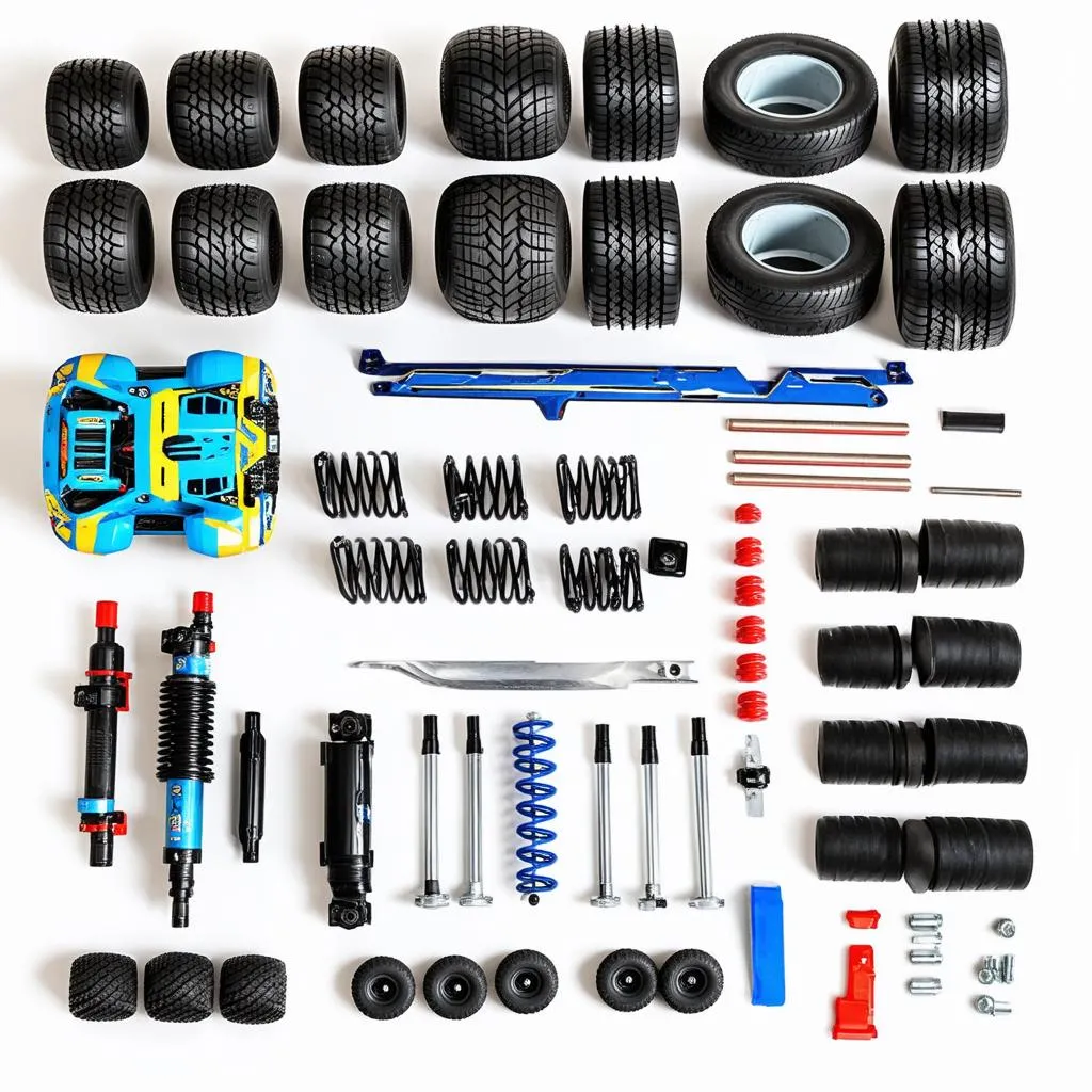 RC Car Parts Array