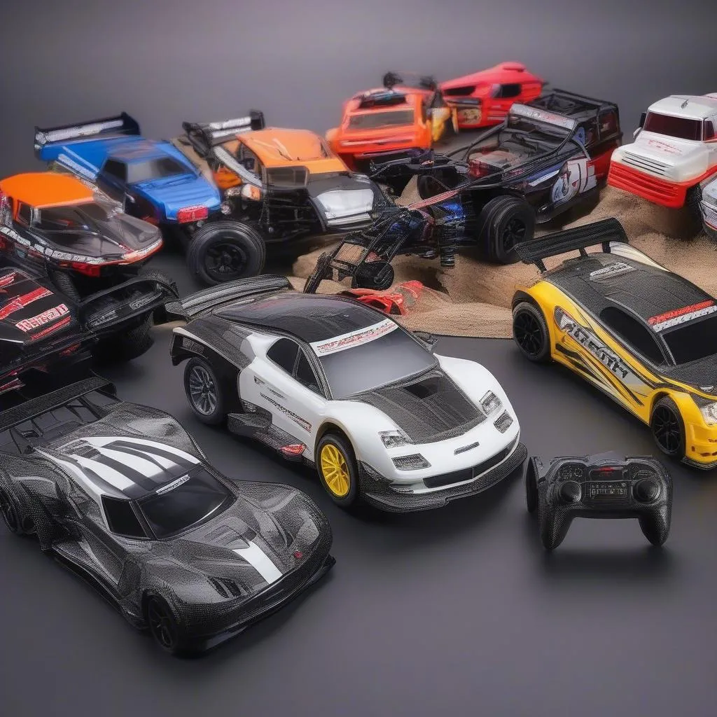 Vast selection of RC cars