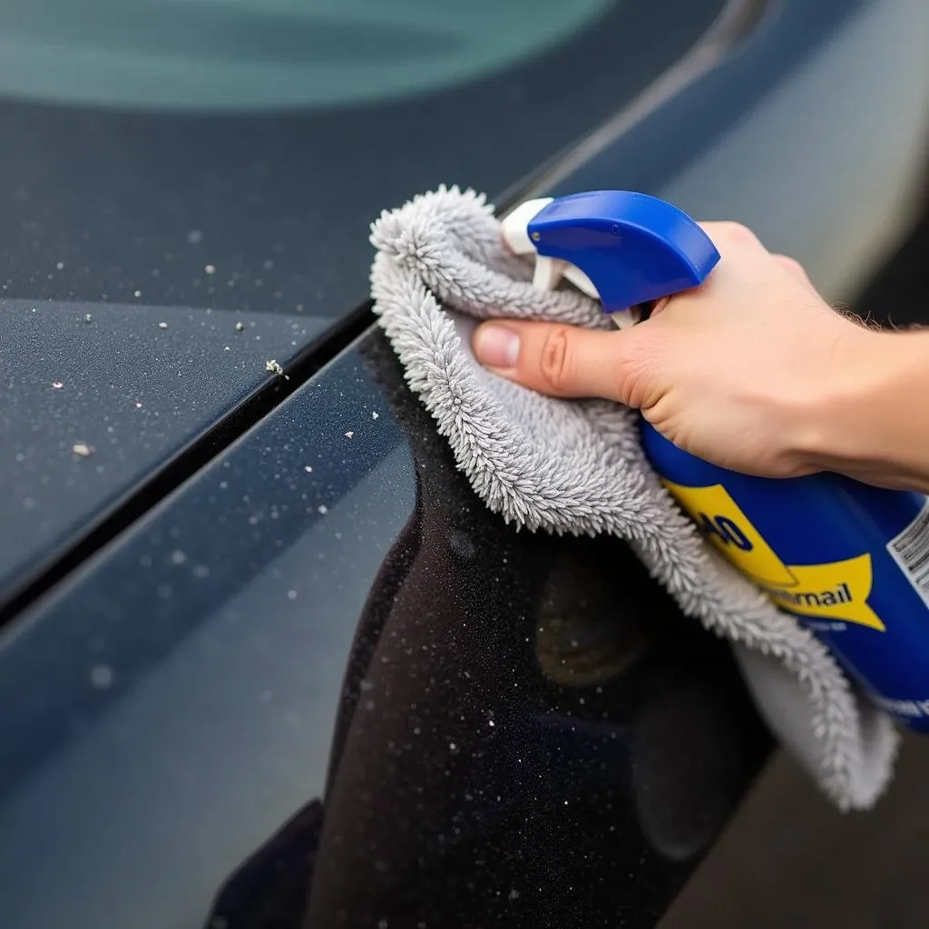 Using WD-40 to Remove Tree Sap from Car