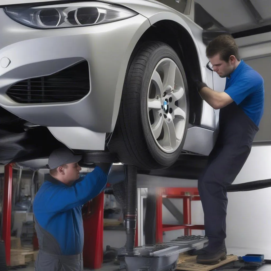 Replacing air bladders in a BMW air ride system