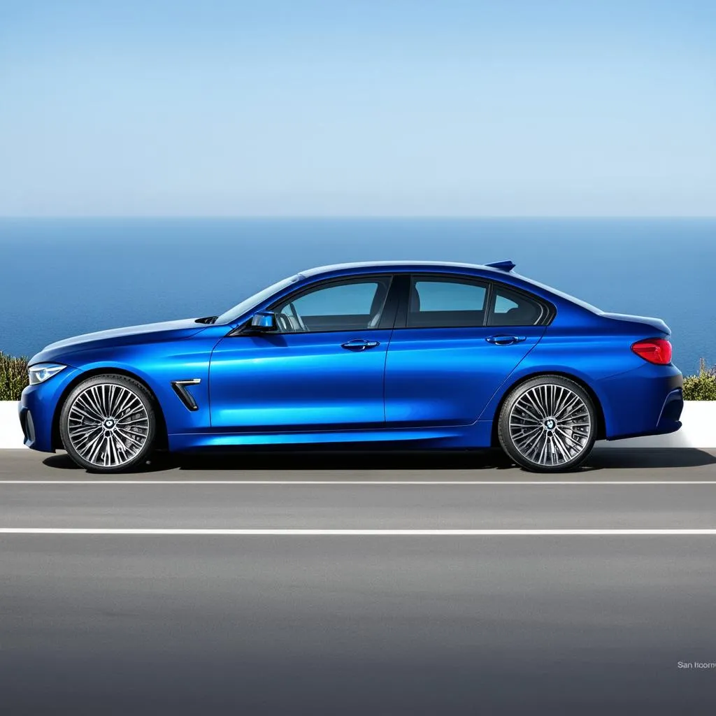 BMW San Marino Blue car