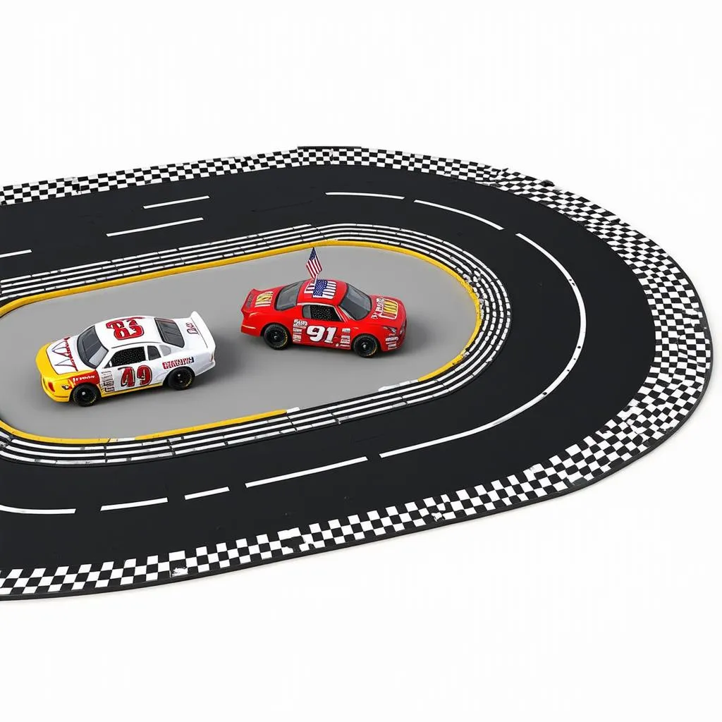 Slot car track for beginners