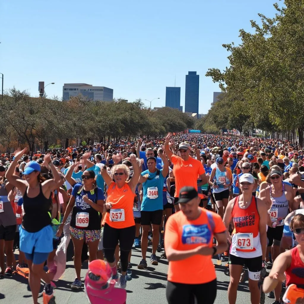 Dallas Marathon Spectator Area