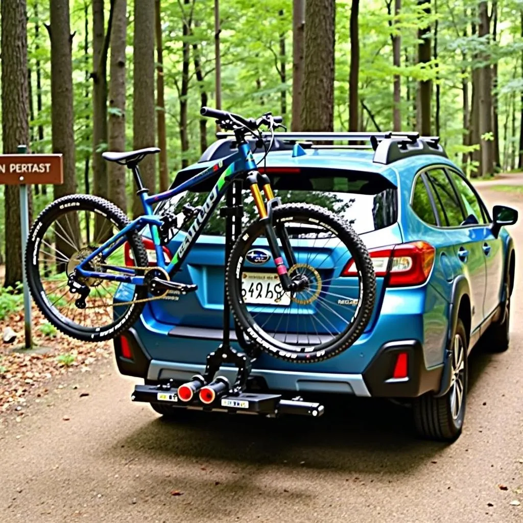  Subaru Outback with Bike Rack