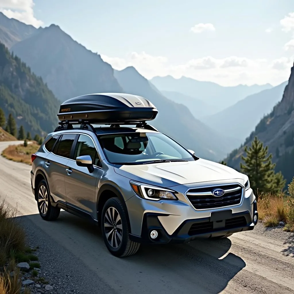 Subaru Outback with Roof Box