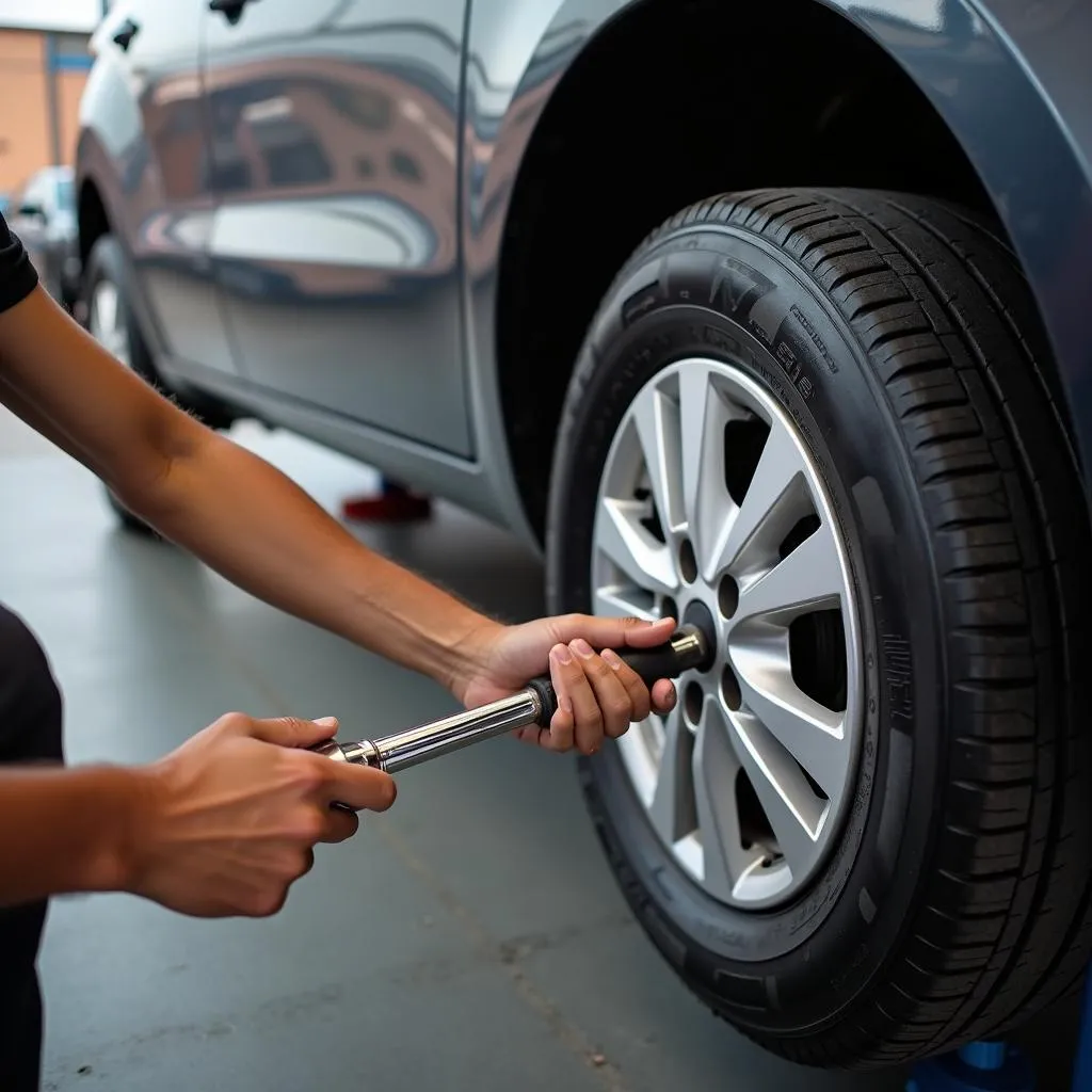 Installing a Temporary Wheel