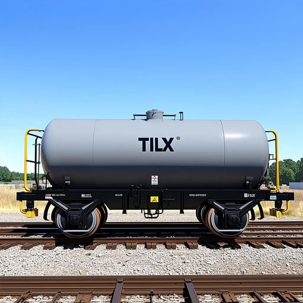 TILX Tank Car on Railway Tracks