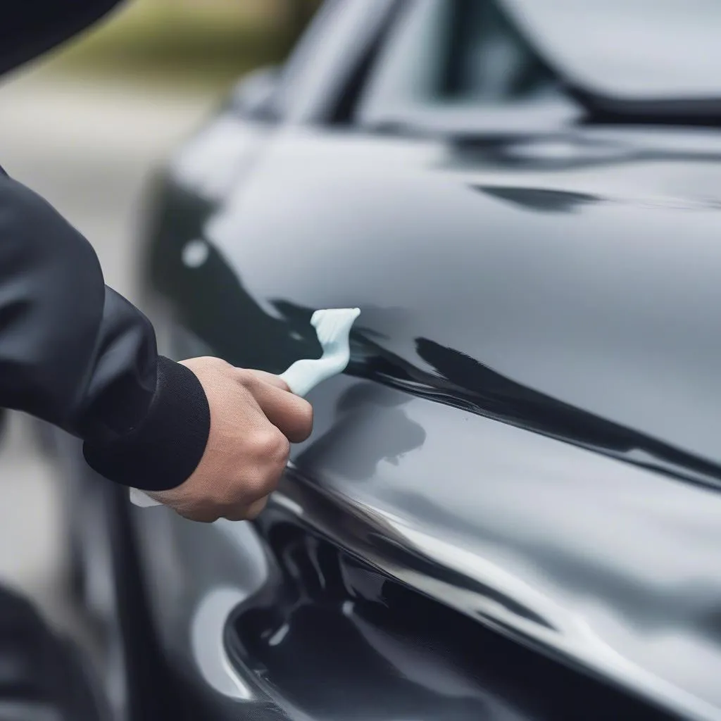 Toothpaste on Car Scratch